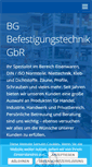 Mobile Screenshot of bg-befestigungstechnik.de