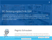 Tablet Screenshot of bg-befestigungstechnik.de